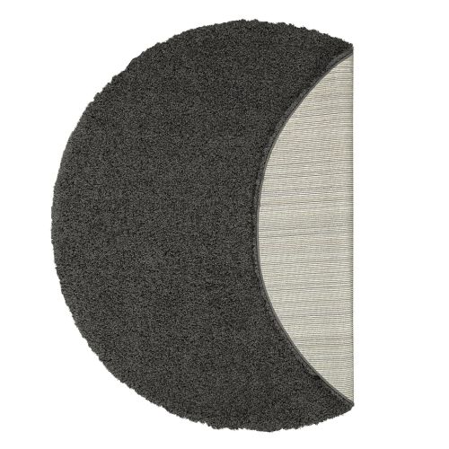  Sweet Home Stores Cozy Shag Collection Solid Contemporary Living and Bedroom Soft Shaggy Area Rug, 84 L x 60 W, Charcoal Grey