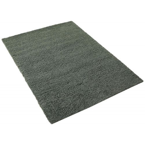  Sweet Home Stores Cozy Shag Collection Solid Contemporary Living and Bedroom Soft Shaggy Area Rug, 84 L x 60 W, Charcoal Grey