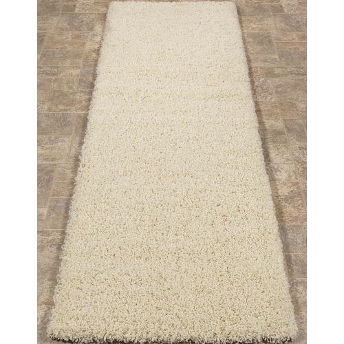  Sweet Home Stores Cozy Shag Collection Solid Contemporary Living and Bedroom Soft Shaggy Area Rug, 84 L x 60 W, Charcoal Grey