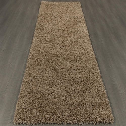  Sweet Home Stores Cozy Shag Collection Solid Contemporary Living and Bedroom Soft Shaggy Area Rug, 84 L x 60 W, Charcoal Grey