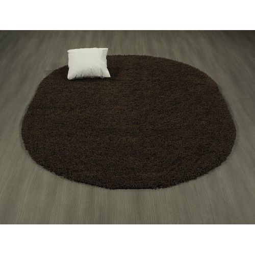  Sweet Home Stores Cozy Shag Collection Solid Contemporary Living and Bedroom Soft Shaggy Area Rug, 84 L x 60 W, Charcoal Grey