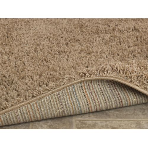  Sweet Home Stores Cozy Shag Collection Solid Contemporary Living and Bedroom Soft Shaggy Area Rug, 84 L x 60 W, Charcoal Grey