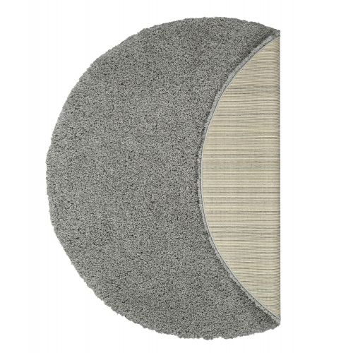  Sweet Home Stores Cozy Shag Collection Solid Contemporary Living and Bedroom Soft Shaggy Area Rug, 84 L x 60 W, Charcoal Grey