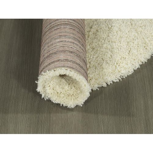  Sweet Home Stores Cozy Shag Collection Solid Contemporary Living and Bedroom Soft Shaggy Area Rug, 84 L x 60 W, Charcoal Grey