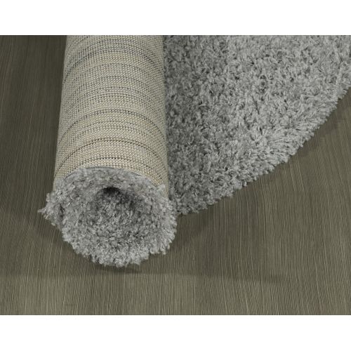  Sweet Home Stores Cozy Shag Collection Solid Contemporary Living and Bedroom Soft Shaggy Area Rug, 84 L x 60 W, Charcoal Grey