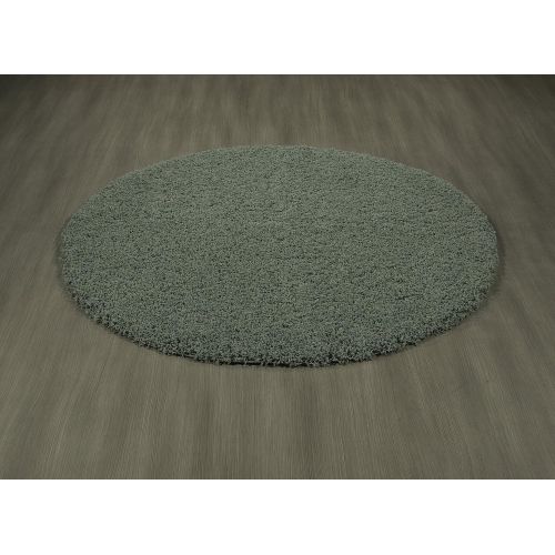  Sweet Home Stores Cozy Shag Collection Solid Contemporary Living and Bedroom Soft Shaggy Area Rug, 84 L x 60 W, Charcoal Grey