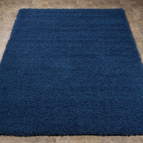  Sweet Home Stores Cozy Shag Collection Solid Contemporary Living and Bedroom Soft Shaggy Area Rug, 84 L x 60 W, Charcoal Grey