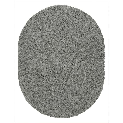  Sweet Home Stores Cozy Shag Collection Solid Contemporary Living and Bedroom Soft Shaggy Area Rug, 84 L x 60 W, Charcoal Grey