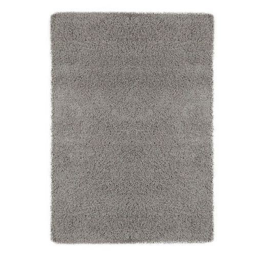  Sweet Home Stores Cozy Shag Collection Solid Contemporary Living and Bedroom Soft Shaggy Area Rug, 84 L x 60 W, Charcoal Grey