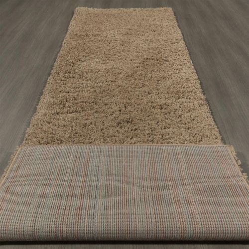  Sweet Home Stores Cozy Shag Collection Solid Contemporary Living and Bedroom Soft Shaggy Area Rug, 84 L x 60 W, Charcoal Grey