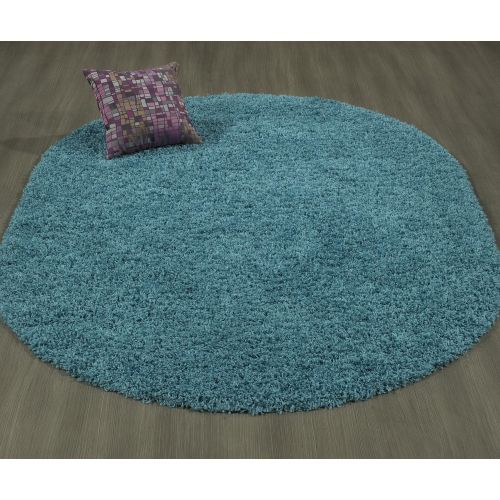  Sweet Home Stores Cozy Shag Collection Solid Contemporary Living and Bedroom Soft Shaggy Area Rug, 84 L x 60 W, Charcoal Grey