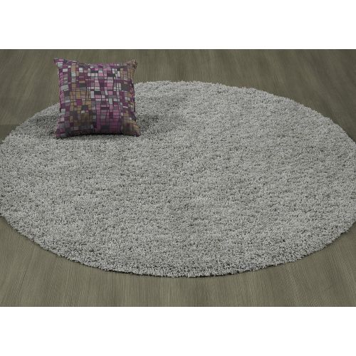  Sweet Home Stores Cozy Shag Collection Solid Contemporary Living and Bedroom Soft Shaggy Area Rug, 84 L x 60 W, Charcoal Grey