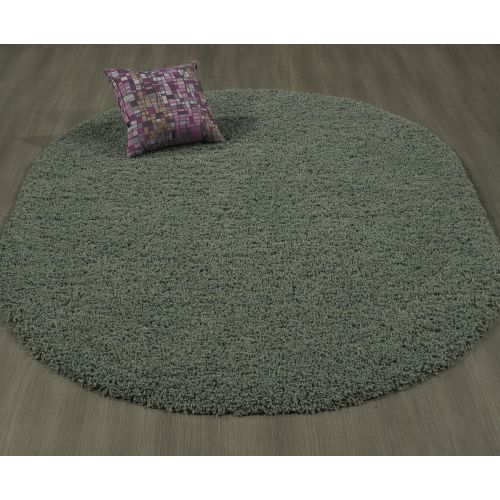  Sweet Home Stores Cozy Shag Collection Solid Contemporary Living and Bedroom Soft Shaggy Area Rug, 84 L x 60 W, Charcoal Grey