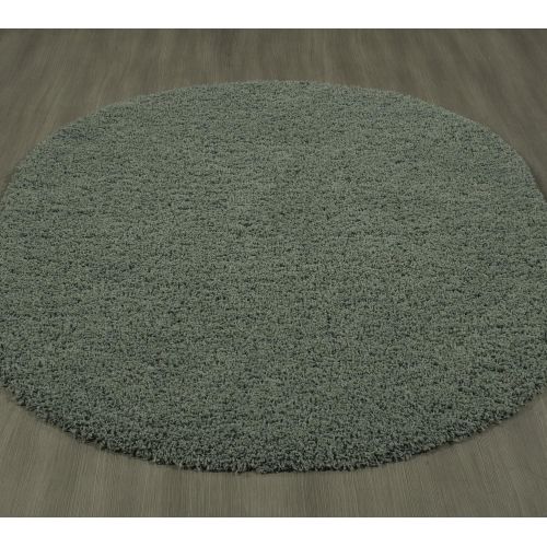  Sweet Home Stores Cozy Shag Collection Solid Contemporary Living and Bedroom Soft Shaggy Area Rug, 84 L x 60 W, Charcoal Grey