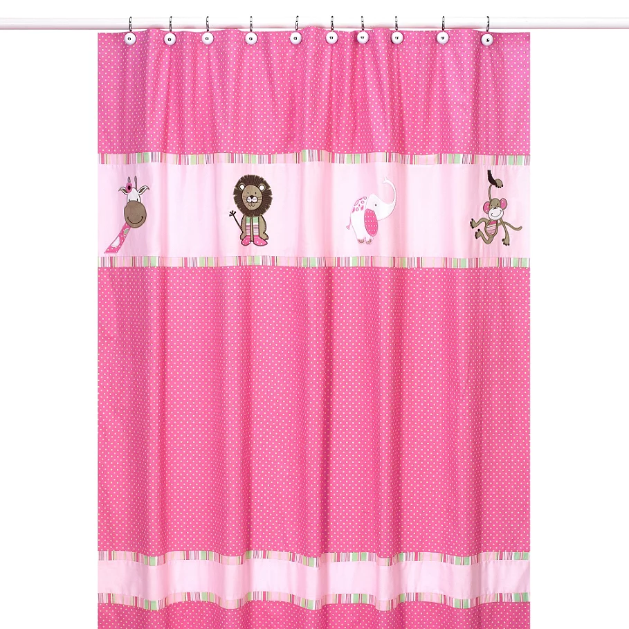 Sweet Jojo Designs Jungle Friends Collection Shower Curtain