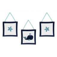Sweet Jojo Designs Wall Hanging Decor Accessories for Blue Whale Collection