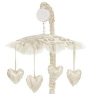 Sweet Jojo Designs Champagne and Ivory Victoria Musical Baby Crib Mobile