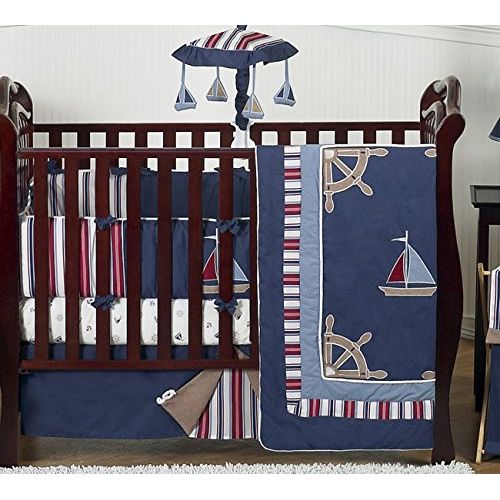  Nautical Nights Sailboat Musical Baby Crib Mobile by Sweet Jojo Designs