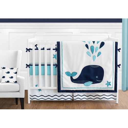  Sweet Jojo Designs Blue Whale Collection Girls Boys Musical Baby Crib Mobile