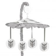 Grey and White Musical Baby Crib Mobile for Woodland Arrow Collection by Sweet Jojo Designs