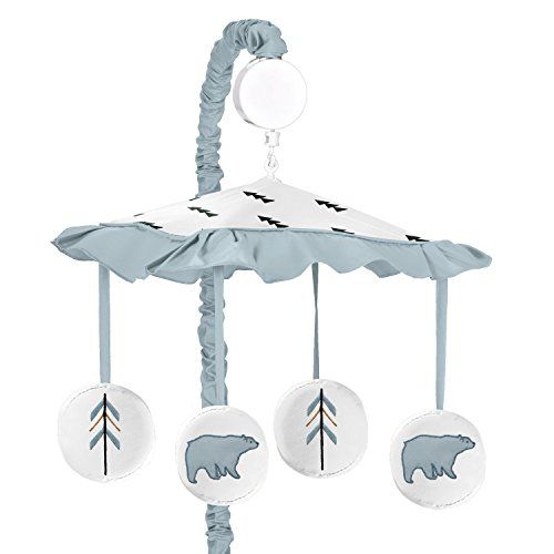  Musical Baby Crib Mobile for Bear Mountain Watercolor Collection by Sweet Jojo Designs