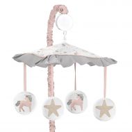 Pink, Grey and Gold Musical Baby Crib Mobile for Unicorn Collection by Sweet Jojo Designs