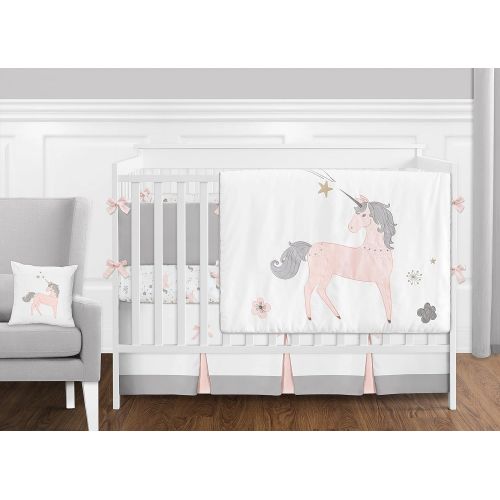  Pink, Grey and Gold Musical Baby Crib Mobile for Unicorn Collection by Sweet Jojo Designs