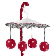 Red and White Polka Dot Ladybug Musical Crib Mobile by Sweet Jojo Designs