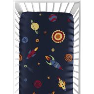 Sweet Jojo Designs Fitted Crib Sheet for Space Galaxy Baby/Toddler Bedding Set Collection -...