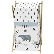 Sweet Jojo Designs Baby Kid Clothes Laundry Hamper for Bear Mountain Watercolor Collection by