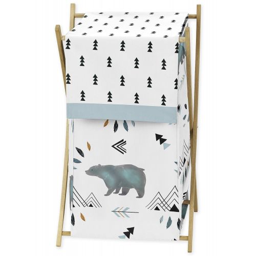  Sweet Jojo Designs Baby Kid Clothes Laundry Hamper for Bear Mountain Watercolor Collection by