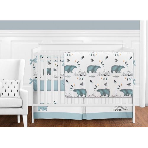  Sweet Jojo Designs Baby Kid Clothes Laundry Hamper for Bear Mountain Watercolor Collection by