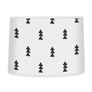 Sweet Jojo Designs Black and White Triangle Tree Lamp Shade for Bear Mountain Watercolor Collection by
