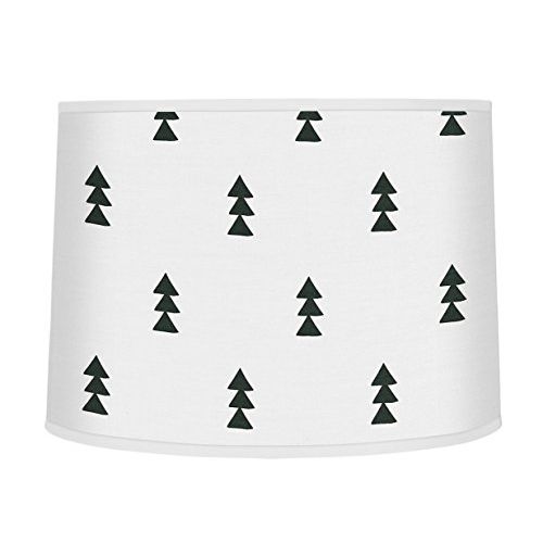  Sweet Jojo Designs Black and White Triangle Tree Lamp Shade for Bear Mountain Watercolor Collection by