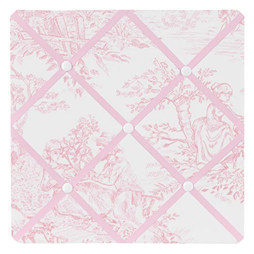  Sweet Jojo Designs Pink French Toile Fabric Memory/Memo Photo Bulletin Board
