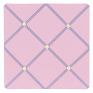 Pink and Purple Butterfly Fabric Memory/Memo Photo Bulletin Board by Sweet Jojo Designs