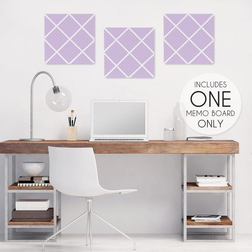  Sweet Jojo Designs Purple Polka Dot Fabric Memory/Memo Photo Bulletin Board for Mod Dots Collection