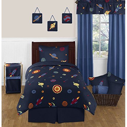  Sweet Jojo Designs Navy Fabric Memory/Memo Photo Bulletin Board for Space Galaxy Collection