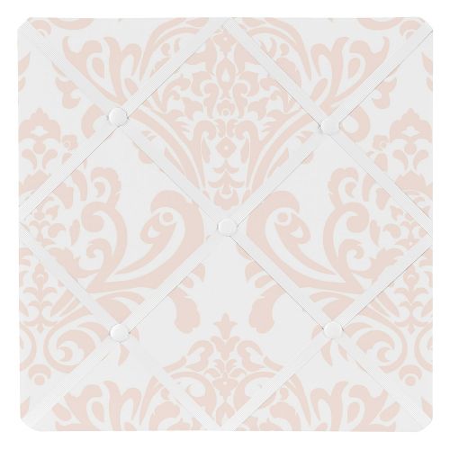  Sweet Jojo Designs Blush Pink Damask Fabric Memory/Memo Photo Bulletin Board for Amelia Collection