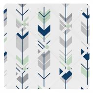 Sweet Jojo Designs Grey, Navy and Mint Woodland Arrow Fabric Memory/Memo Photo Bulletin Board