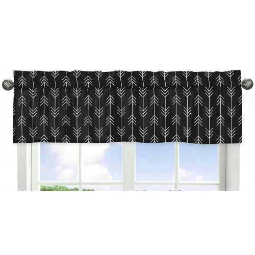  Sweet Jojo Designs Black and White Woodland Arrow Window Treatment Valance for Rustic Patch Collection