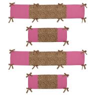 Cheetah Girl Collection Crib Bumper by Sweet Jojo Designs
