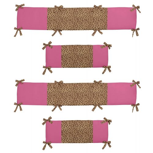  Cheetah Girl Collection Crib Bumper by Sweet Jojo Designs