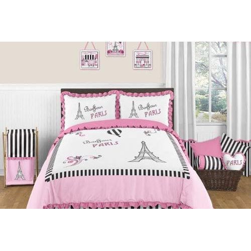  Sweet Jojo Designs Queen Bed Skirt for Paris Childrens and Teen Bedding Sets