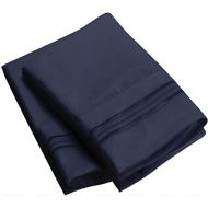 Sweet Sheets Pillowcase Set - 1800 Double Brushed Microfiber Bedding (Set of 2 Standard Size, Royal Blue)