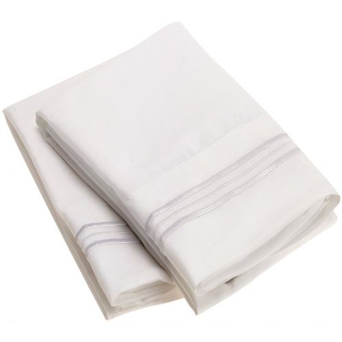 Sweet Sheets Pillowcase Set - 1800 Double Brushed Microfiber Bedding (Set of 2 Standard Size, Lavender)