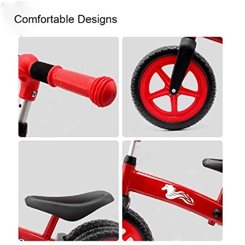  Sweet decorations Adjustable Height Kids Balance Bike, No-Pedal Walking Balance Bicycle for ToddlerKids Age 2-4 Years Old