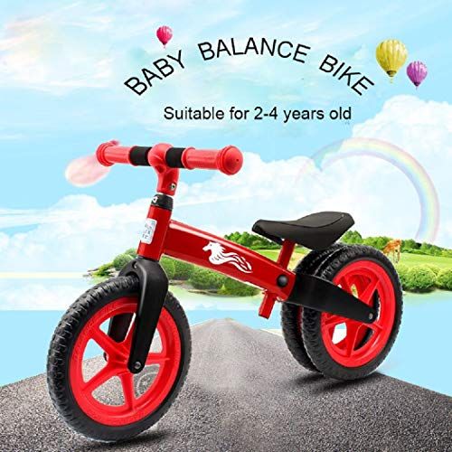  Sweet decorations Adjustable Height Kids Balance Bike, No-Pedal Walking Balance Bicycle for ToddlerKids Age 2-4 Years Old