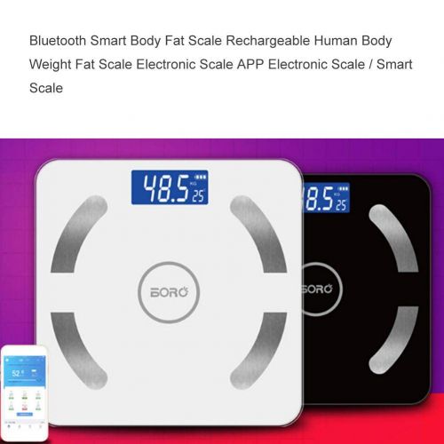  Sweet dream sweet dream Bluetooth Scale Weight Scale Body Rechargeable APP Electronic Smart Fat Body Moniter Wireless Digital for iOS and Android Large LED Display