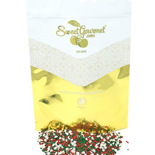  SweetGourmet Noel Mix - Christmas Sprinkles & Nonpareils 4 pounds